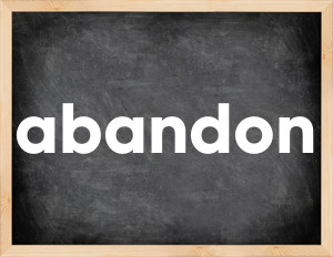 3 forms of the verb abandon