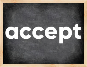3 forms of the verb accept