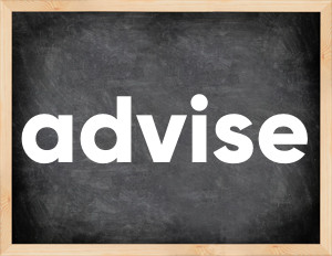 3 forms of the verb advise