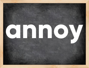 3 forms of the verb annoy
