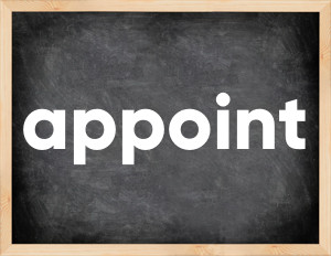 3 forms of the verb appoint