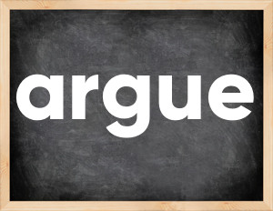 3 forms of the verb argue