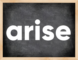 3 forms of the verb arise