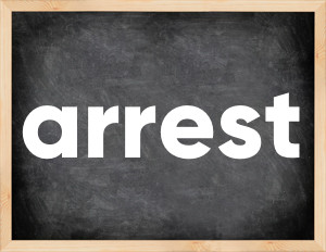 3 forms of the verb arrest