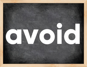 3 forms of the verb avoid