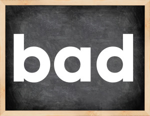 3 forms of the verb bad