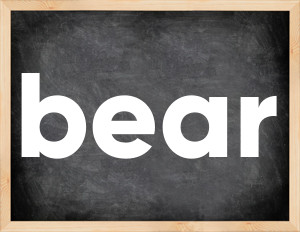 3 forms of the verb bear