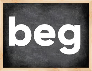 3 forms of the verb beg