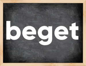3 forms of the verb beget