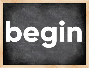 3 forms of the verb begin