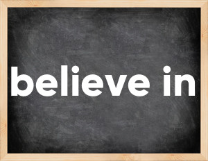 3 forms of the verb believe in
