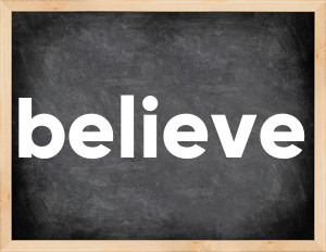 3 forms of the verb believe