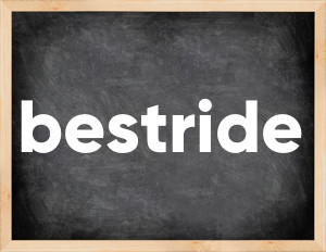 3 forms of the verb bestride