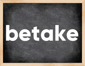3 forms of the verb betake