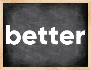 3 forms of the verb better