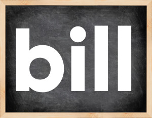 3 forms of the verb bill