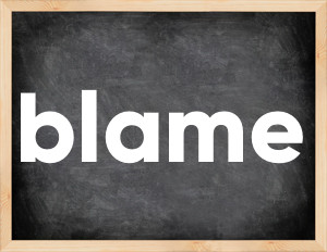 3 forms of the verb blame