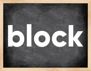 3 forms of the verb block