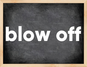 3 forms of the verb blow off