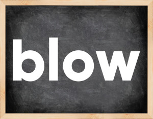 3 forms of the verb blow