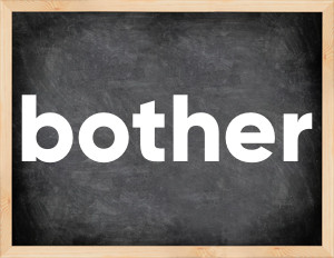 3 forms of the verb bother