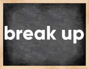 3 forms of the verb break up