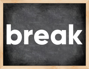 3 forms of the verb break in English