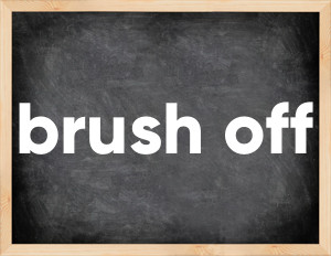 3 forms of the verb brush off
