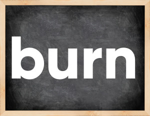 3 forms of the verb burn