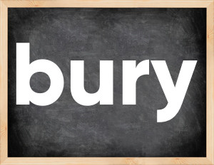 3 forms of the verb bury