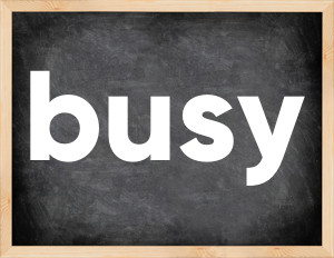 3 forms of the verb busy