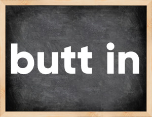 3 forms of the verb butt in
