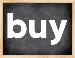 3 forms of the verb buy in English