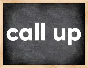 3 forms of the verb call up