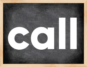 3 forms of the verb call
