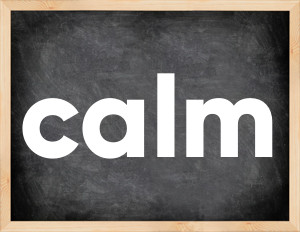 3 forms of the verb calm