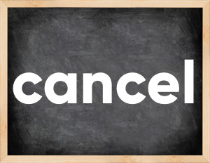 3 forms of the verb cancel