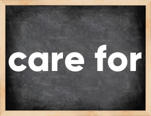 3 forms of the verb care for