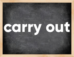 3 forms of the verb carry out