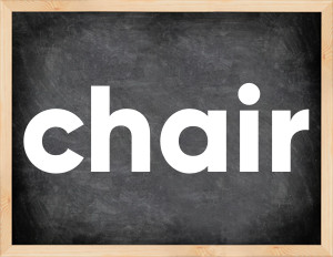3 forms of the verb chair