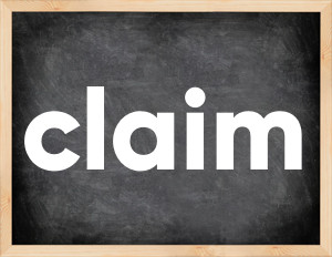 3 forms of the verb claim