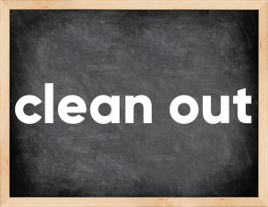 3 forms of the verb clean out