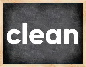 3 forms of the verb clean