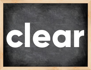 3 forms of the verb clear