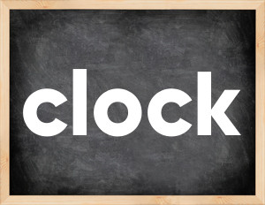 3 forms of the verb clock
