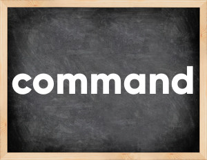 3 forms of the verb command
