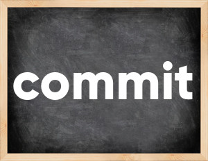 3 forms of the verb commit