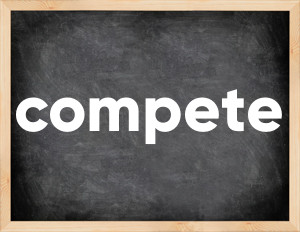 3 forms of the verb compete