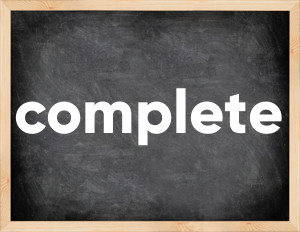 3 forms of the verb complete