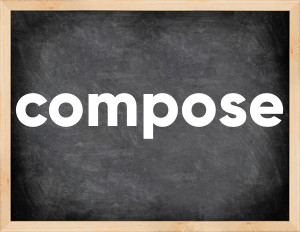 3 forms of the verb compose
